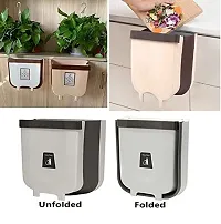 VIRZA TRADE Kitchen Cabinet Door Hanging Trash Can Collapsible Dust Bin, Foldable Garbage Can Waste Bins Room Car Waste Box Kitchen Tools Kitchen Supplies-thumb2