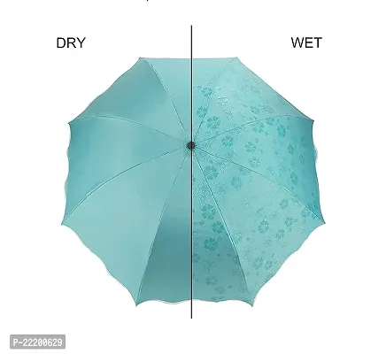 VIRZA TRADE Magic Umbrella (Random Color wiil be provided) : 3 Fold Anti UV Protection,Triple Folding Mini Blossom Magic Compact Umbrella During Rain for Girls and Women-thumb5