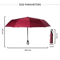 Virza trade Umbrella for Travel - Auto Open Compact, Lightweight  Folding - Best Windproof Umbrellas for Rain, Sturdiness Ergonomic Sun  Wind UV Protection,Easy Carry for Women and Men. (RED)-thumb2