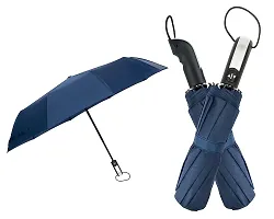 Virza trade Umbrella for Travel - Auto Open Compact, Lightweight  Folding - Best Windproof Umbrellas for Rain, Sturdiness Ergonomic Sun  Wind UV Protection,Easy Carry for Women and Men. (BLUE)-thumb4