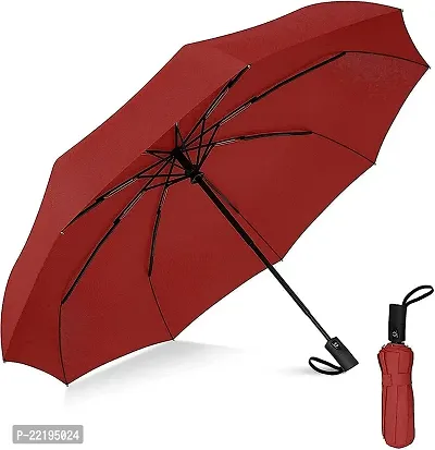 Virza trade Umbrella Windproof, Reverse Umbrella, Umbrellas for Women with UV Protection, Upside Down Umbrella with C-Shaped Handle(RED)