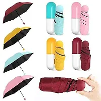 VIRZA TRADE Capsule Mini Travel Umbrella Foldable UV Proof Windproof Protection  Rain (Pack of 1).-thumb1