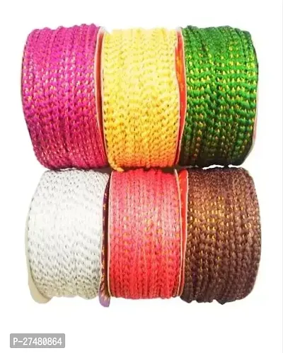 Classic Multicoloured Lace Reel 13 Meter Pack Of 6-thumb0