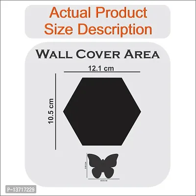 Look Decor 20 Hexagon Purple-Cp91 Acrylic Mirror Wall Sticker|Mirror For Wall|Mirror Stickers For Wall|Wall Mirror|Flexible Mirror|3D Mirror Wall Stickers|Wall Sticker Cp-617-thumb3