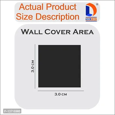 Look Decor 100 Square Silver Acrylic Mirror Wall Sticker|Mirror For Wall|Mirror Stickers For Wall|Wall Mirror|Flexible Mirror|3D Mirror Wall Stickers|Wall Sticker Cp-325-thumb3