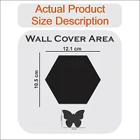 Look Decor 10 Hexagon Purple-Cp10 Acrylic Mirror Wall Sticker|Mirror For Wall|Mirror Stickers For Wall|Wall Mirror|Flexible Mirror|3D Mirror Wall Stickers|Wall Sticker Cp-536-thumb1