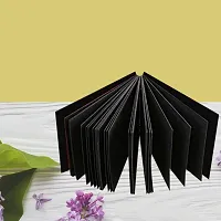 Look Decor Marriage  Artworks Wooden Photo Album Scrap Book With 10 Butterfly 3D Acrylic Sticker 40 Pages Plus 2 Glitter Golden Paper Sheets - Size (22 cm x 16 cm) Gift Item-thumb4