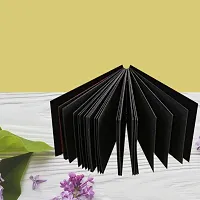 Look Decor Having Some Where  Artworks Wooden Photo Album Scrap Book With 10 Butterfly 3D Acrylic Sticker 40 Pages Plus 2 Glitter Golden Paper Sheets - Size (22 cm x 16 cm) Gift Item-thumb4