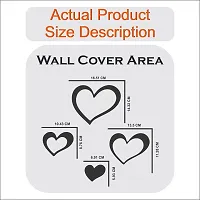 Look Decor 24 Love Heart Multicolour-Cp671 Acrylic Mirror Wall Sticker|Mirror For Wall|Mirror Stickers For Wall|Wall Mirror|Flexible Mirror|3D Mirror Wall Stickers|Wall Sticker Cp-1197-thumb1