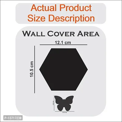 Look Decor 20 Hexagon Red-Cp92 Acrylic Mirror Wall Sticker|Mirror For Wall|Mirror Stickers For Wall|Wall Mirror|Flexible Mirror|3D Mirror Wall Stickers|Wall Sticker Cp-618-thumb3