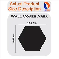 Look Decor 30 Hexagon Silver And 10 Butterfly Acrylic Mirror Wall Sticker|Mirror For Wall|Mirror Stickers For Wall|Wall Mirror|Flexible Mirror|3D Mirror Wall Stickers|Wall Sticker Cp-1322-thumb2