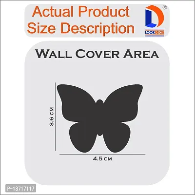 Look Decor 30 Butterflies Golden Acrylic Mirror Wall Sticker|Mirror For Wall|Mirror Stickers For Wall|Wall Mirror|Flexible Mirror|3D Mirror Wall Stickers|Wall Sticker Cp-517-thumb3