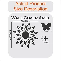 Look Decor Sun 50 Star Silver 20 Butterfly-Cp380 Acrylic Mirror Wall Sticker|Mirror For Wall|Mirror Stickers For Wall|Wall Mirror|Flexible Mirror|3D Mirror Wall Stickers|Wall Sticker Cp-906-thumb3