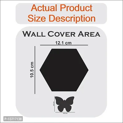 Look Decor 10 Hexagon Red-Cp11 Acrylic Mirror Wall Sticker|Mirror For Wall|Mirror Stickers For Wall|Wall Mirror|Flexible Mirror|3D Mirror Wall Stickers|Wall Sticker Cp-537-thumb2