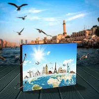 Look Decor 10Wonders-(CL) Artworks Wooden Photo Album Scrap Book With 10 Butterfly 3D Acrylic Sticker 40 Pages Plus 2 Glitter Golden Paper Sheets - Size (22 cm x 16 cm) Gift Item-thumb3