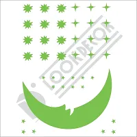 Look Decor Green Fluorescent ( Radium Sticker) Night Glow In The Dark, Star Astronomy Wall Stickers (Pack Of 201 Stars Big And Small) - Complete Sky Code-104-thumb1