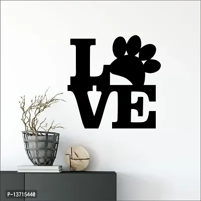 Look Decor Love Feet Wall Sculptures, Wall Art, Wall Decor, Black wooden art home decor items for Livingroom Bedroom Kitchen Office Wall, Wall Stickers And Murals (27.9 X 27.9)
