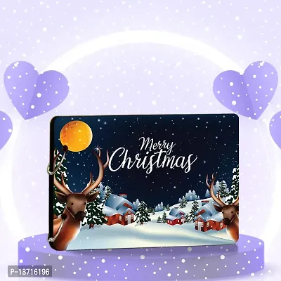 Look Decor SnowChristmas-P-(CL) Artworks Wooden Photo Album Scrap Book With 10 Butterfly 3D Acrylic Sticker 40 Pages Plus 2 Glitter Golden Paper Sheets - Size (22 cm x 16 cm) Gift Item