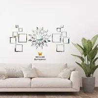 Look Decor Sun 12 Square Silver 20 Butterfly-Cp322 Acrylic Mirror Wall Sticker|Mirror For Wall|Mirror Stickers For Wall|Wall Mirror|Flexible Mirror|3D Mirror Wall Stickers|Wall Sticker Cp-848-thumb2