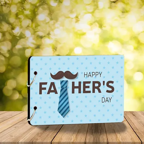 Fathers Day Wooden Scrapbook/ Photo Album