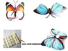 vedo 3D Megnet Butterfly with Self Adhesive Sticker for Home Party Wedding Decore (Pack of 12)-thumb1