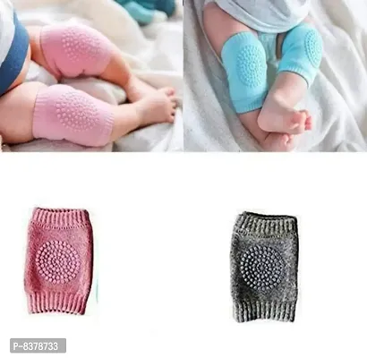 Cotton Baby Knee pad Elbow Protector Baby Leg Warmer Knee Support Protector Pack of 2-thumb0