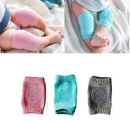 Cotton Baby Knee pad Elbow Protector Baby Leg Warmer Knee Support Protector Pack of 3