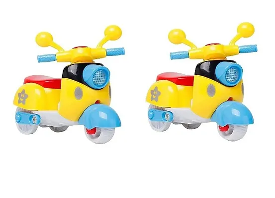 Pack of 2 Mini Scooter Toys for Kids Toddlers Baby Boys Girls Adults