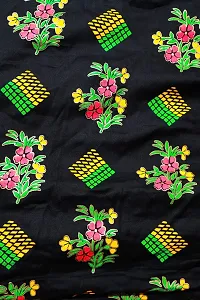 Women's Dress (Adivasi dress)(Blouse,Odhani Choli(ghaghra)(Pink Flower-Yellow Flower)-thumb3