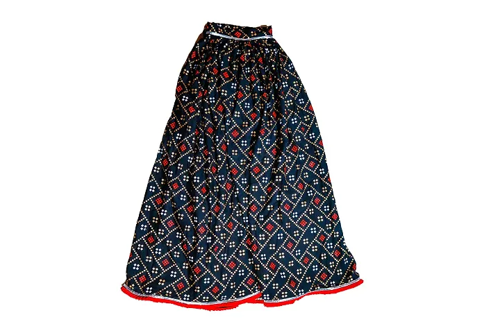 Women's Dress (Adivasi Dress)(Blouse,Odhani Choli(ghaghra)(Black-Blue) (28, Choli-Ghaghra(Black Dot))