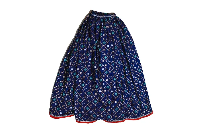 Women's Dress (Adivasi Dress)(Blouse,Odhani Choli(ghaghra)(Black-Blue) (28, Choli-Ghaghra(Blue Dot))