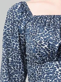 SHRASHTI Crop Top Animal Print for Women-thumb3