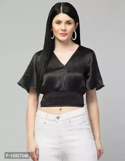 Elegant  Satin  Top For Women