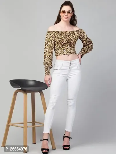 SHRASHTI Animal Trendy Crop top for Women-thumb4