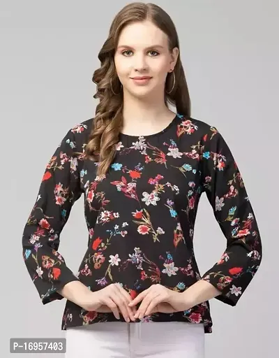 Elegant  Crepe  Top For Women-thumb0