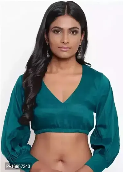 Elegant  Satin  Top For Women-thumb0