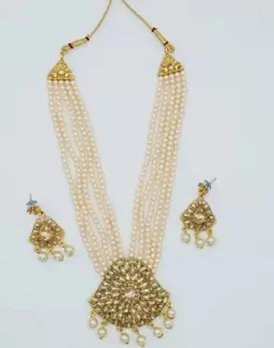 Stylish Fancy Designer Alloy Pearl Jewellery Set For Women