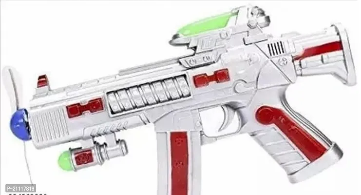 Space Gun Toy For Kids With Light, Sound And Vibration, Army Style Space Gun For Boys, Musical Weapon Gun Toy