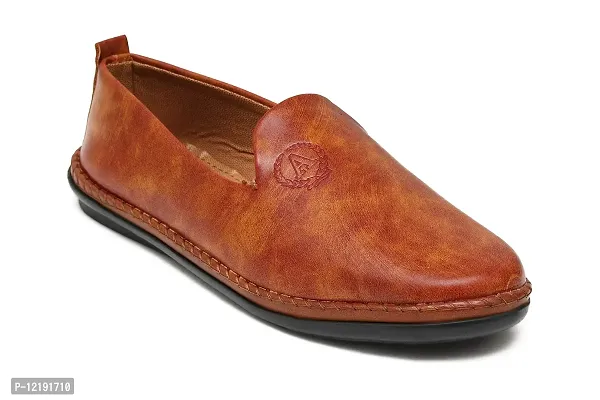 FOBE KORTURE Tan Synthetic Ethnic Traditional Shoe for Men - 6 UK-thumb0