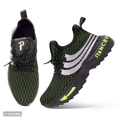 FOBE KORTURE Stylish Running & Walking Sneaker Shoes for Men & Boys (Green, Numeric_8)-thumb4