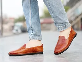 FOBE KORTURE Tan Synthetic Ethnic Traditional Shoe for Men - 6 UK-thumb1