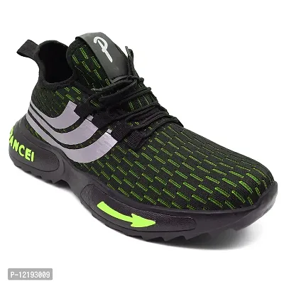 FOBE KORTURE Stylish Running & Walking Sneaker Shoes for Men & Boys (Green, Numeric_8)-thumb0