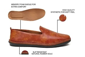 FOBE KORTURE Tan Synthetic Ethnic Traditional Shoe for Men - 6 UK-thumb3