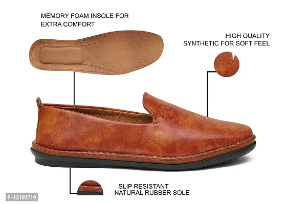 FOBE KORTURE Tan Synthetic Ethnic Traditional Shoe for Men - 6 UK-thumb4