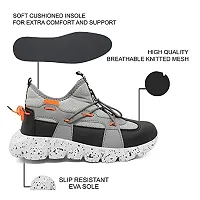 FOBE KORTURE Children Grey Synthetic Running Shoes for Kid Boy - UK 4-thumb2