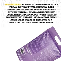 Nootie Premium Cat Litter: Super Absorbent, Environment Friendly, 99% Dust Free, 100% Natural Bentonite Clay, Pure Comfort, Easy Scoop, Gentle on Paws, No Odour (Pack of 1)-5KG (Lavender)-thumb1