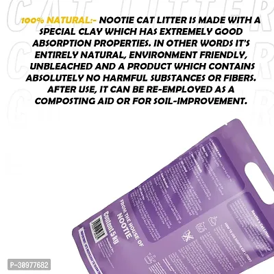 Nootie Premium Cat Litter: Super Absorbent, Environment Friendly, 99% Dust Free, 100% Natural Bentonite Clay, Pure Comfort, Easy Scoop, Gentle on Paws, No Odour (Pack of 1)-5KG (Lavender)-thumb2