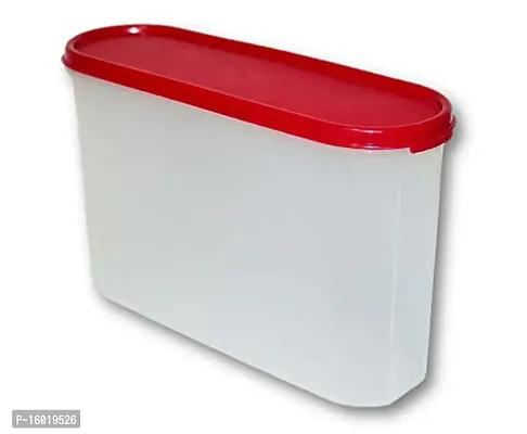 Tupperware Modular Mates Container Super Oval Size #3 with Passion Red Seal-thumb3