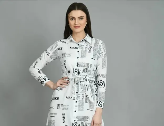 Trendy Cotton Fit And Flare Dress For Women