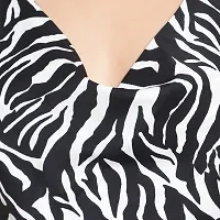 Elegant Multicoloured Crepe Animal Print Top For Women-thumb4